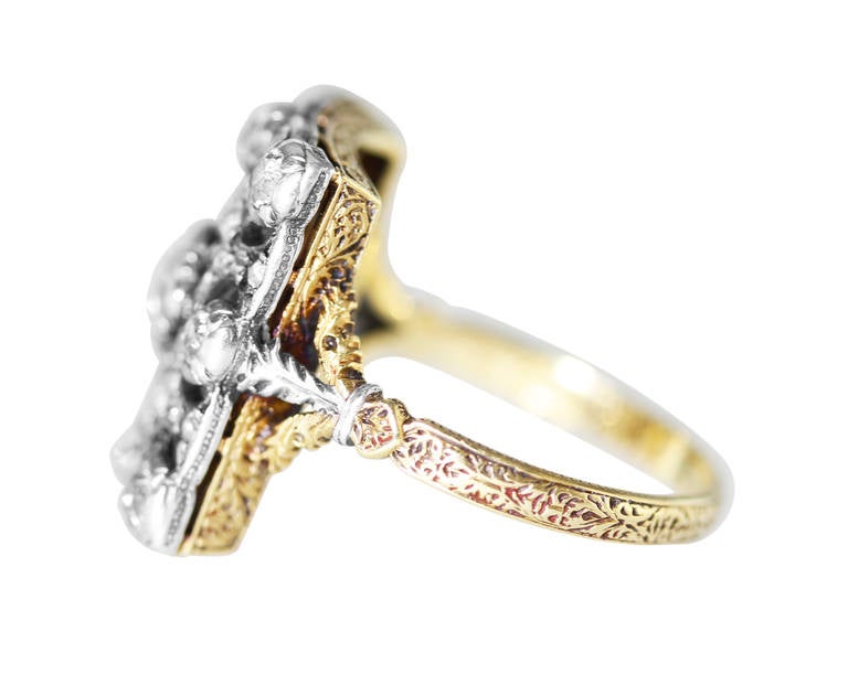 Rare Mario Buccellati Diamond Ring In Good Condition In Atlanta, GA