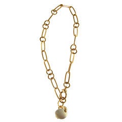 Pomellato Moonstone and Gold Link Pendant-Necklace