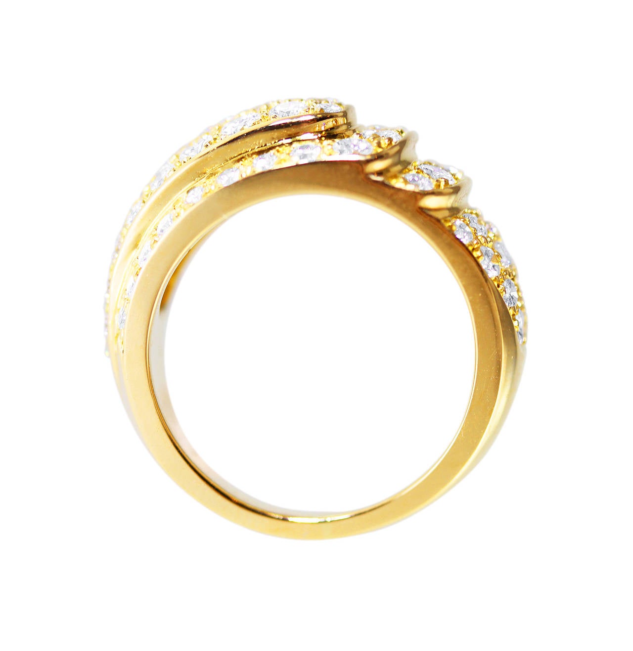 Women's Van Cleef & Arpels Diamond Gold Ring For Sale