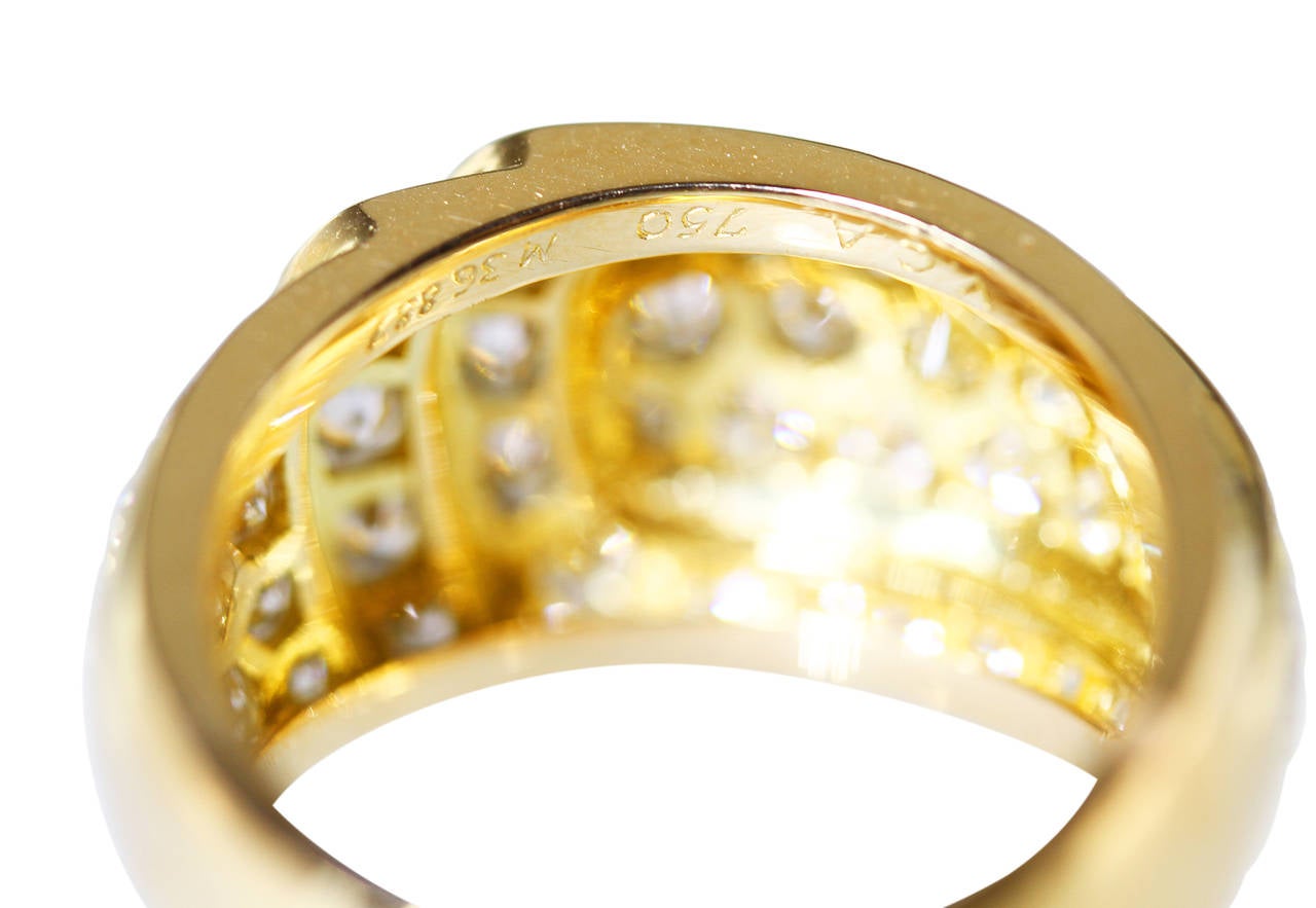 Van Cleef & Arpels Diamond Gold Ring For Sale 1