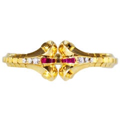 Verger Ruby Diamond Gold Bracelet