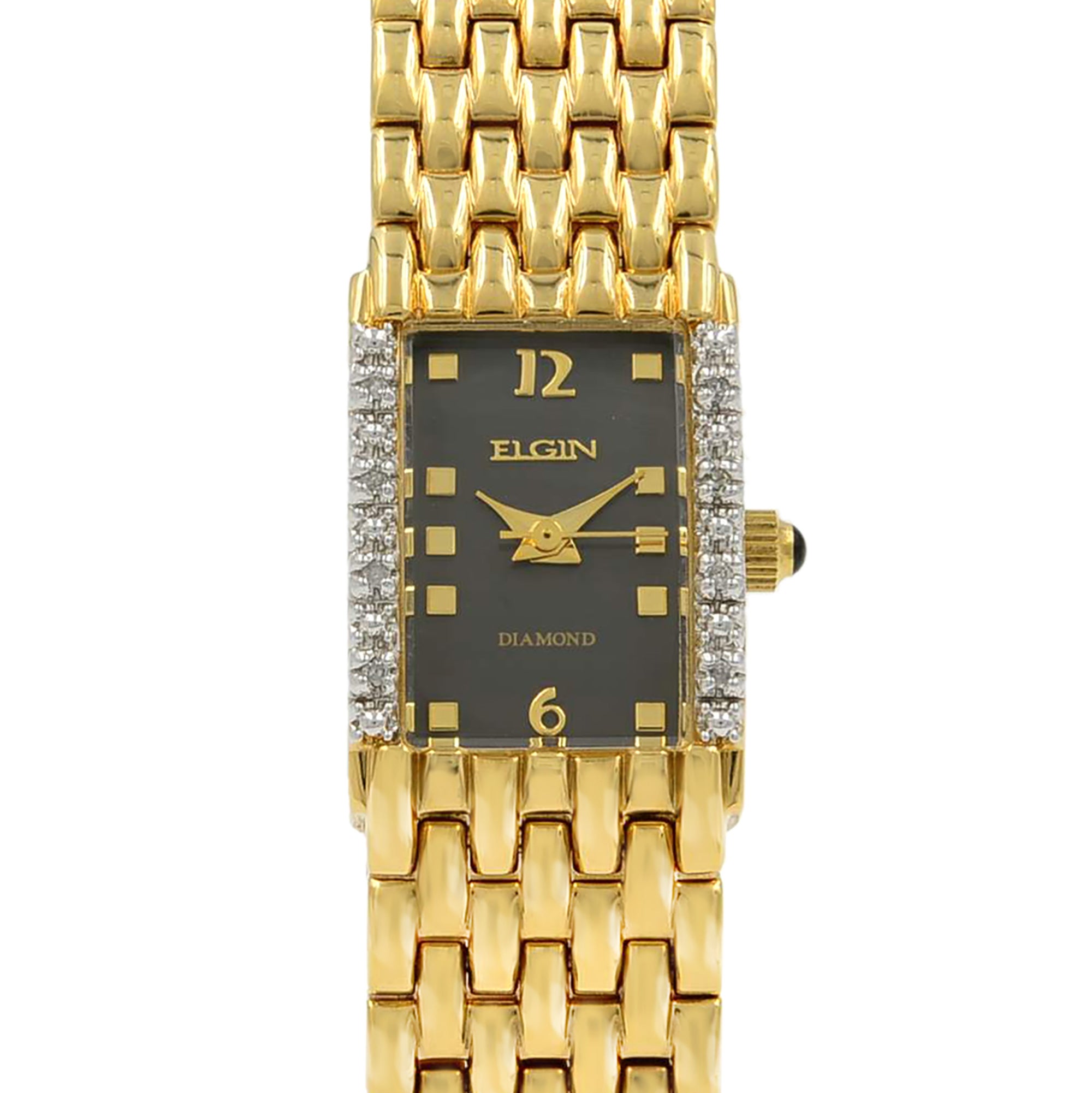 Elgin Gold Watch Diamond Quartz 2024 dvos