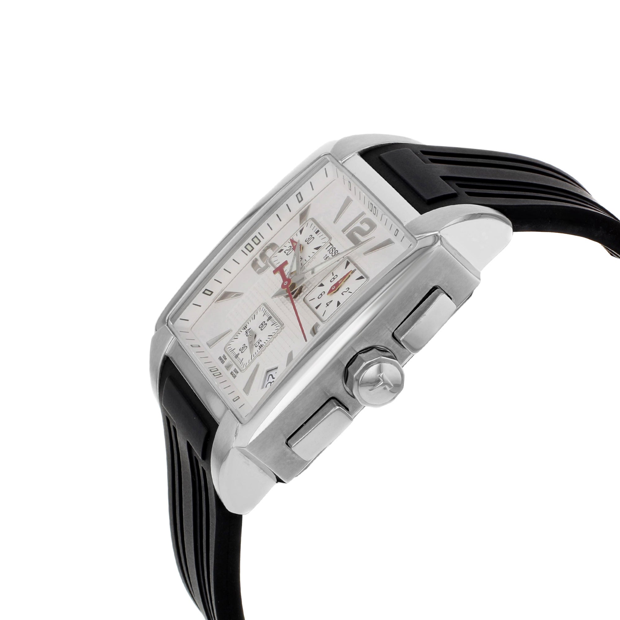 Tissot Quadrato Chronograph Steel White Dial Quartz Men Watch T005 517 17 277 00 At 1stdibs