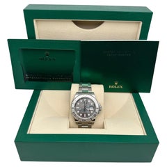 Used New Rolex Yacht-Maste Steel Platinum Rhodium Dial Automatic Men Watch 126622