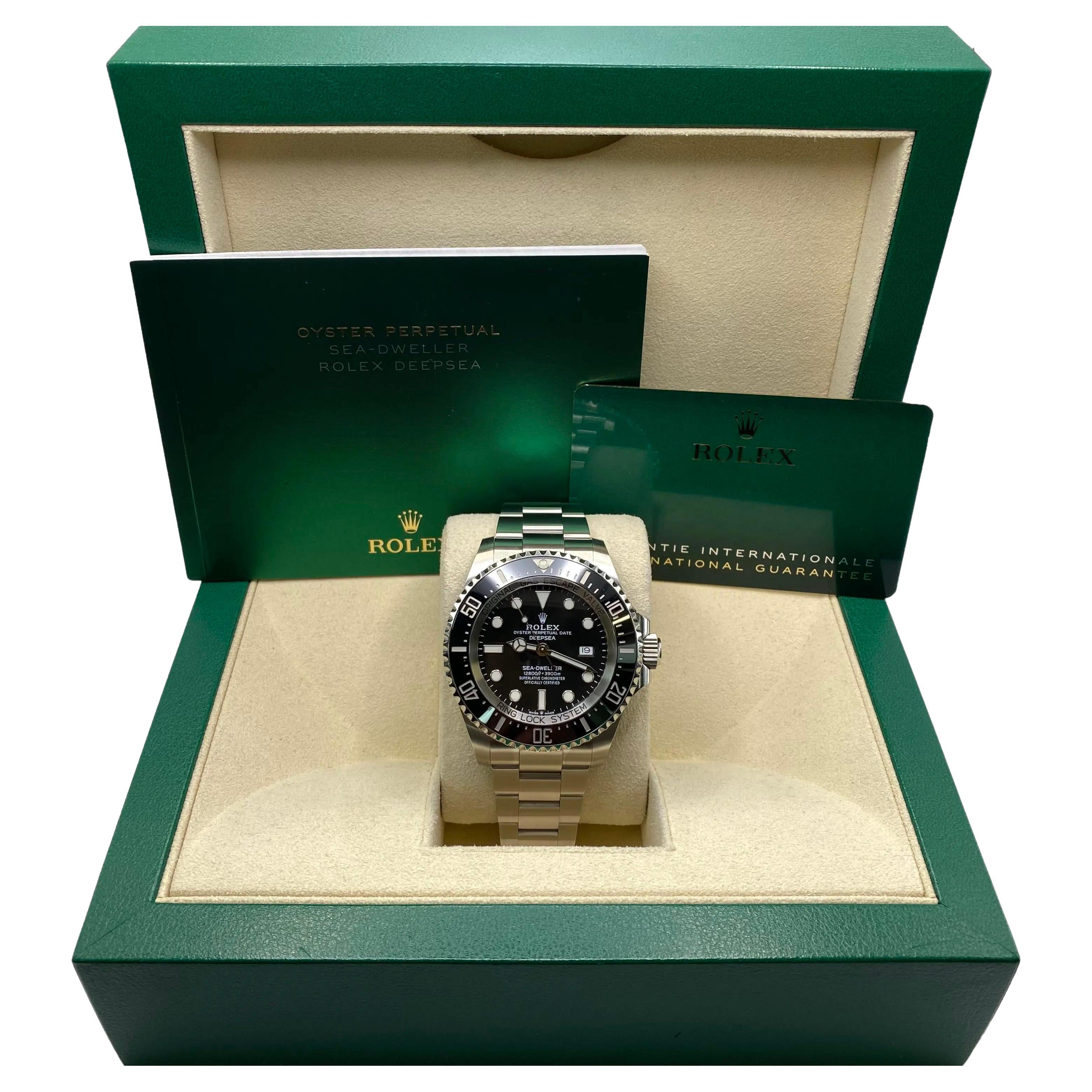 Rolex Sea-Dweller Deepsea Acciaio Ceramica Quadrante Nero Orologio Automatico 126660