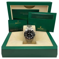 New 2024 Rolex Submariner Date Acciaio Ceramica Quadrante Nero Orologio da Uomo 126610LN