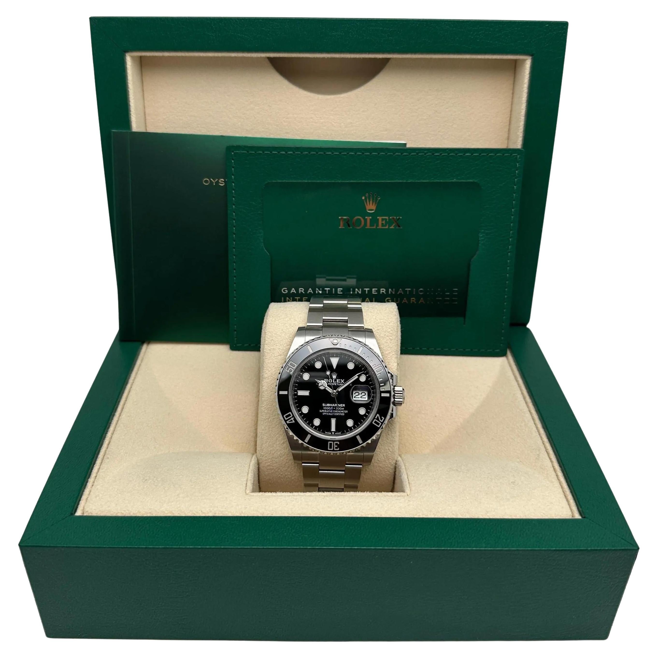 Rolex Submariner Date 41mm Acciaio Ceramica Quadrante Nero Uomo Orologio Automatico 126610LN