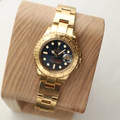Rolex Yacht-Master 29mm 18K Yellow Gold Blue Dial Automatic Ladies Watch 169628