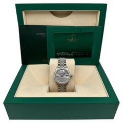 NEUE Rolex Datejust 31 278384RBR Damenuhr aus Stahl und 18 Karat Weißgold mit Perlmuttzifferblatt und Diamanten