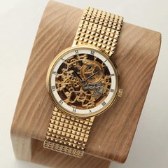 Audemars Piguet 35mm 18K Yellow Gold Skeleton Dial Manual Wind Watch 4232BA