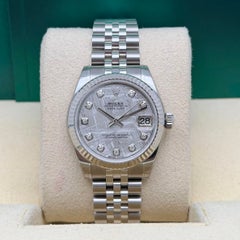 Rolex Datejust 31mm 178274G 18K White Gold Steel Diamond Meteorite Dial Watch