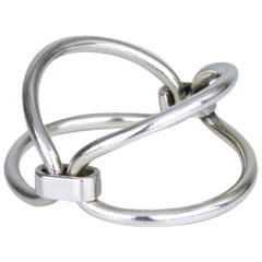 1960s Gucci Silver Double Loop Bracelet