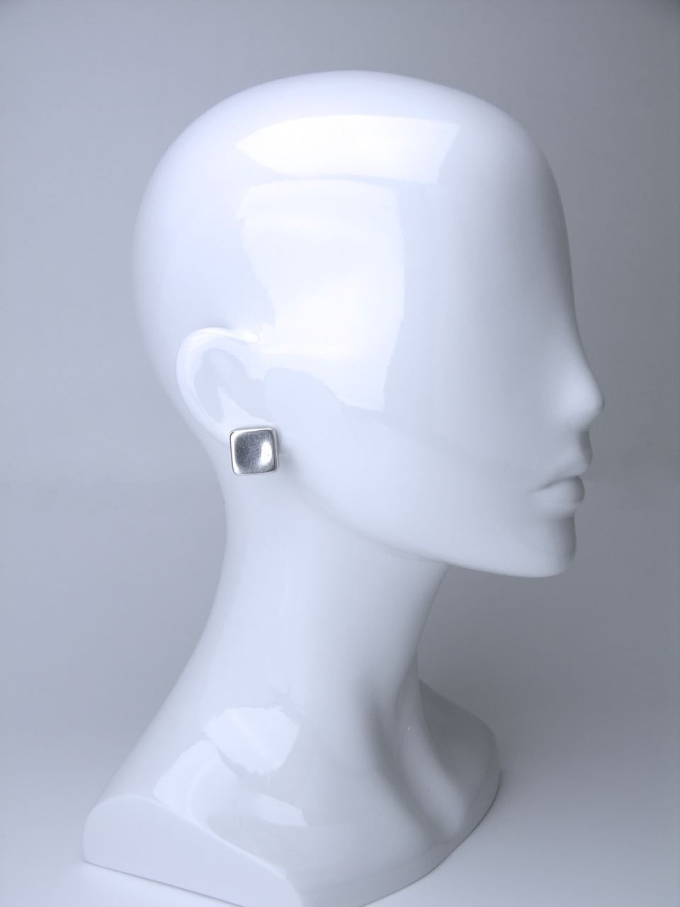 Georg Jensen silver square clip earrings Design No. 191 1