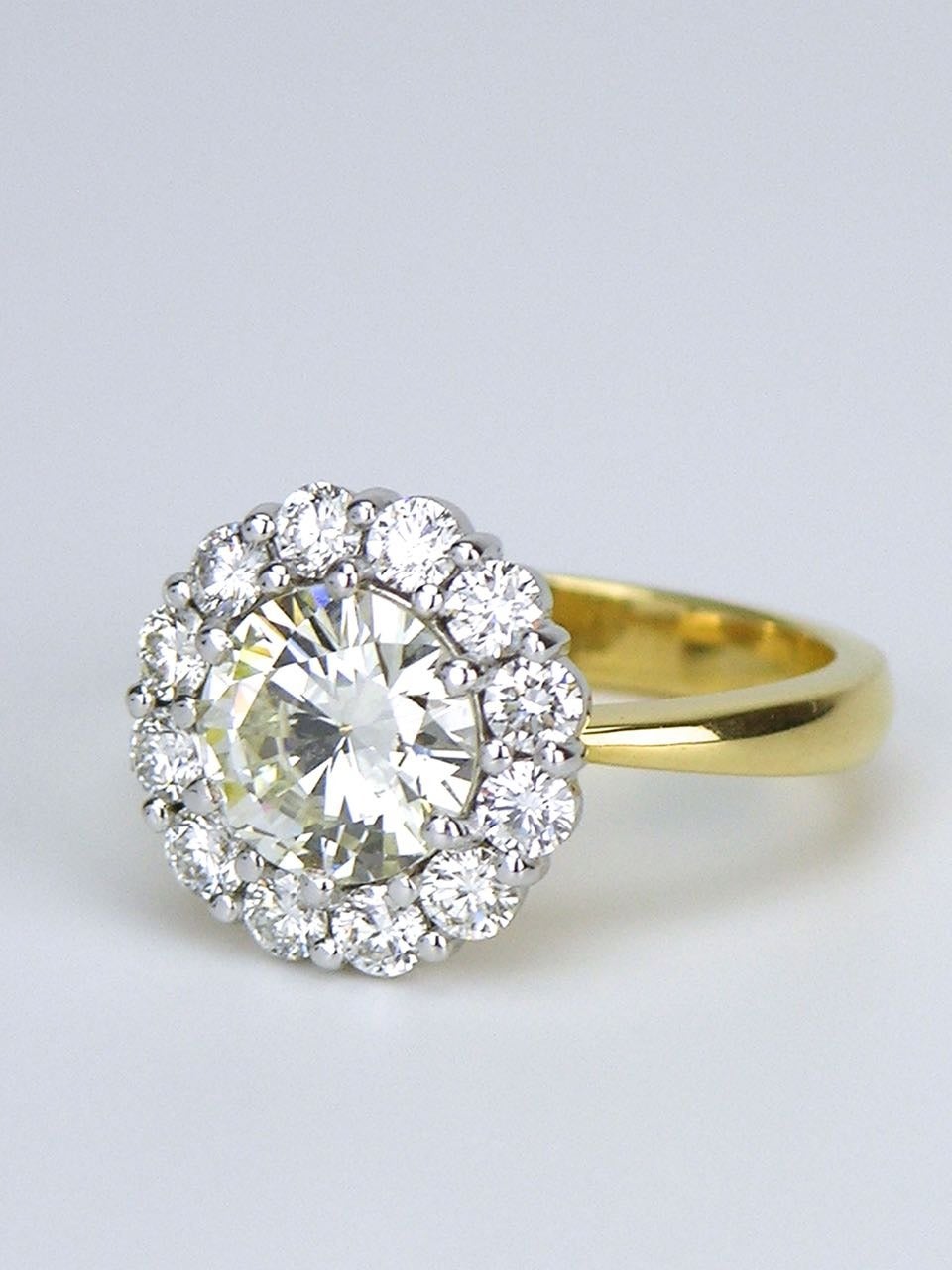 Diamond Gold Cluster Ring 3