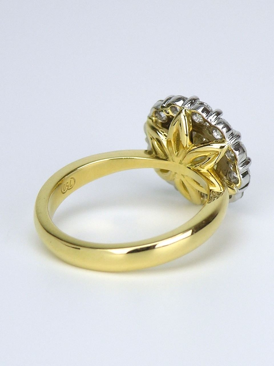 Diamond Gold Cluster Ring 2