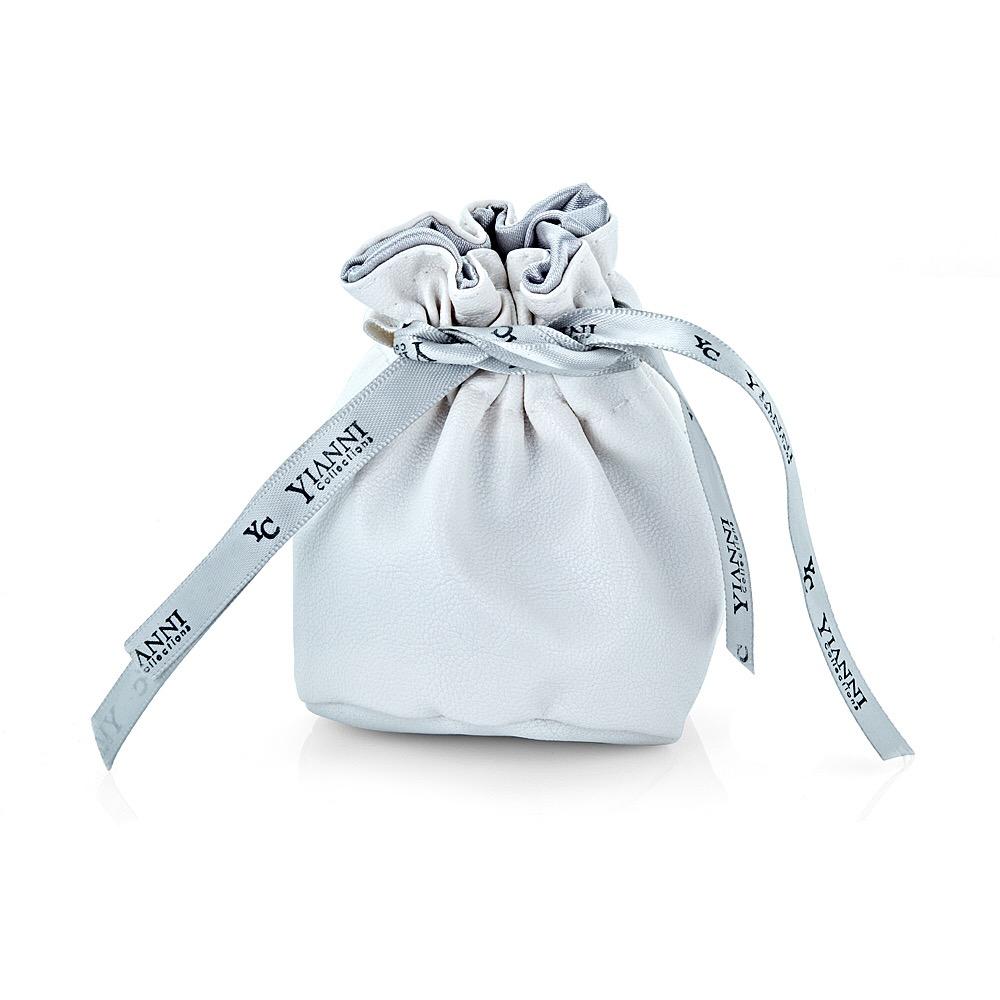 Yianni Creations Set di orecchini e ciondolo con perle scure e diamante in vendita 11