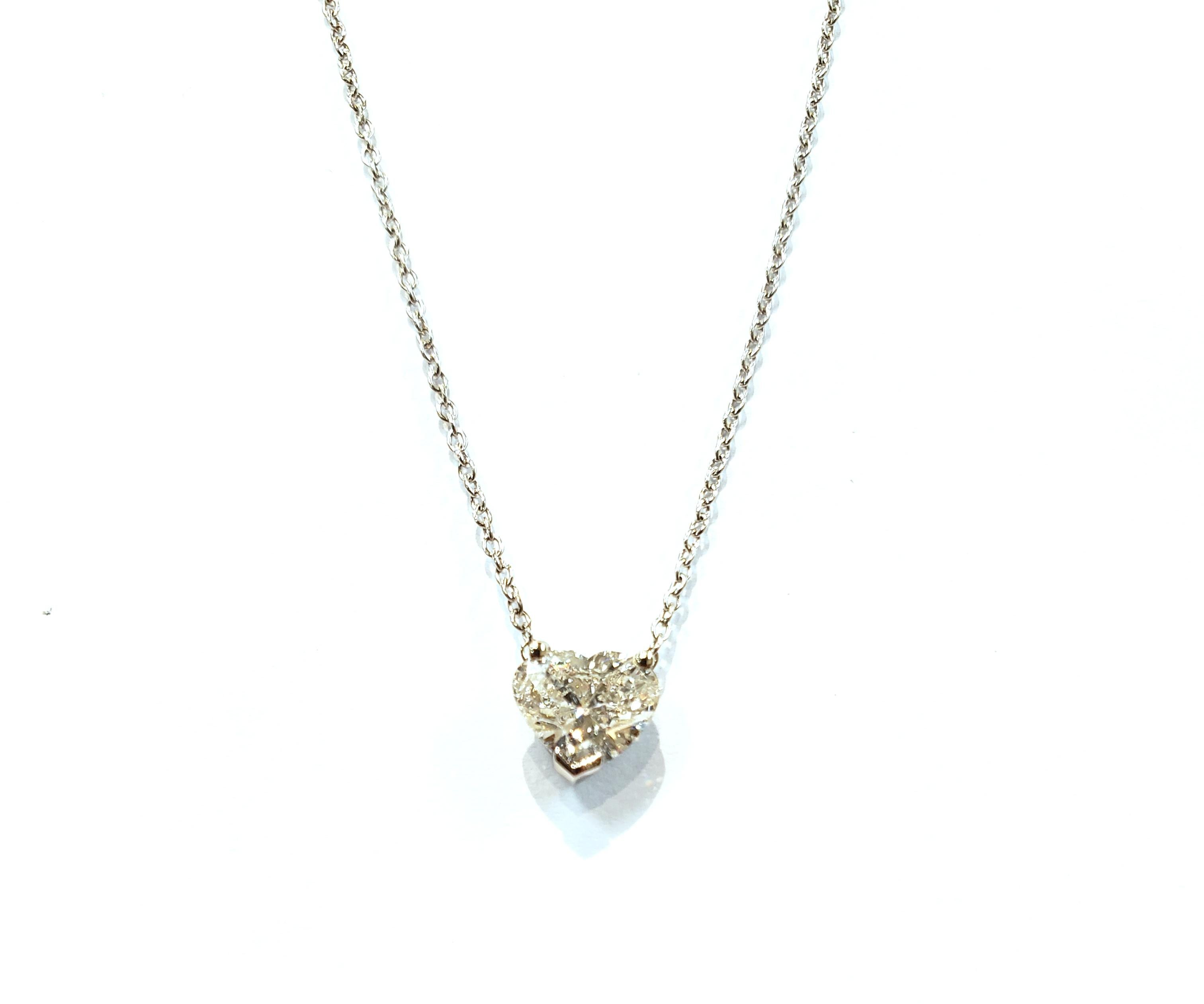 heart shaped diamond pendants