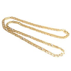 Cartier Long Diamond Gold Chain
