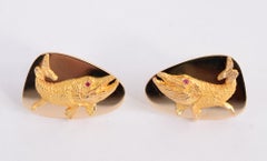 Tiffany & Co. Gold Whale Cufflinks
