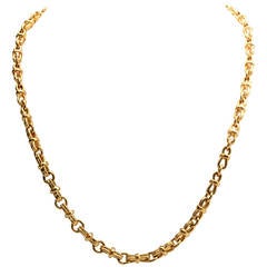 Long Gold Heavy Chain Necklace