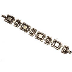 William Spratling Pulsera de cuadrados ornamentados