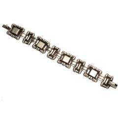 William Spratling Ornamented Squares Bracelet