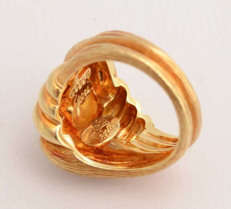 Henry Dunay Gold Domed Knot Ring 1