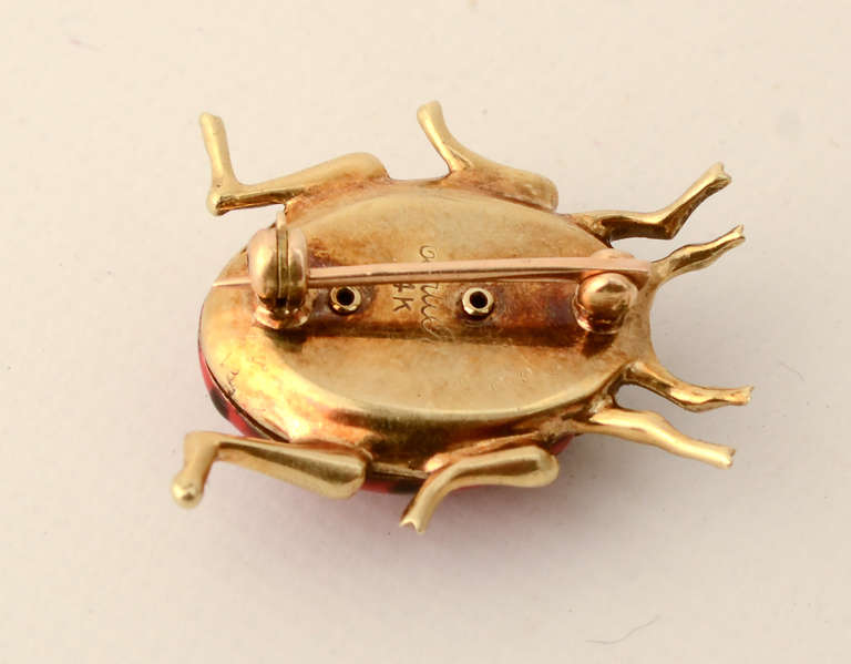 lady bug brooch