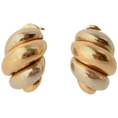 Van Cleef & Arpels Bicolor Gold Earrings