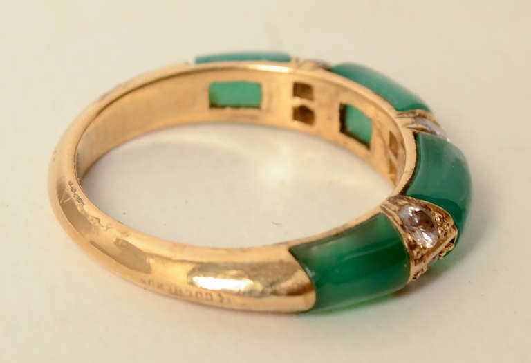Boucheron Jadeite Diamond Ring 1