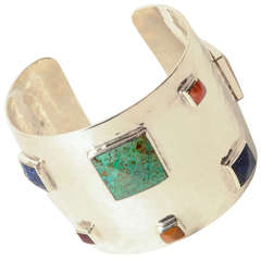 Vintage Emilia Castillo Silver Confetti Bracelet