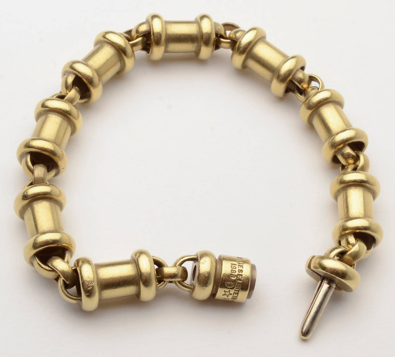 Kieselstein Cord Gold Links Bracelet In Excellent Condition In Darnestown, MD