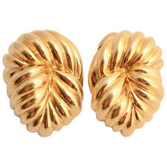 David Webb Gold Ear Clips 10