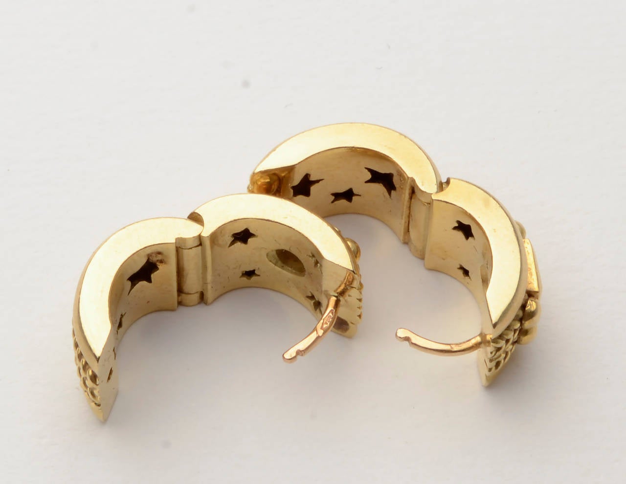 h stern hoop earrings