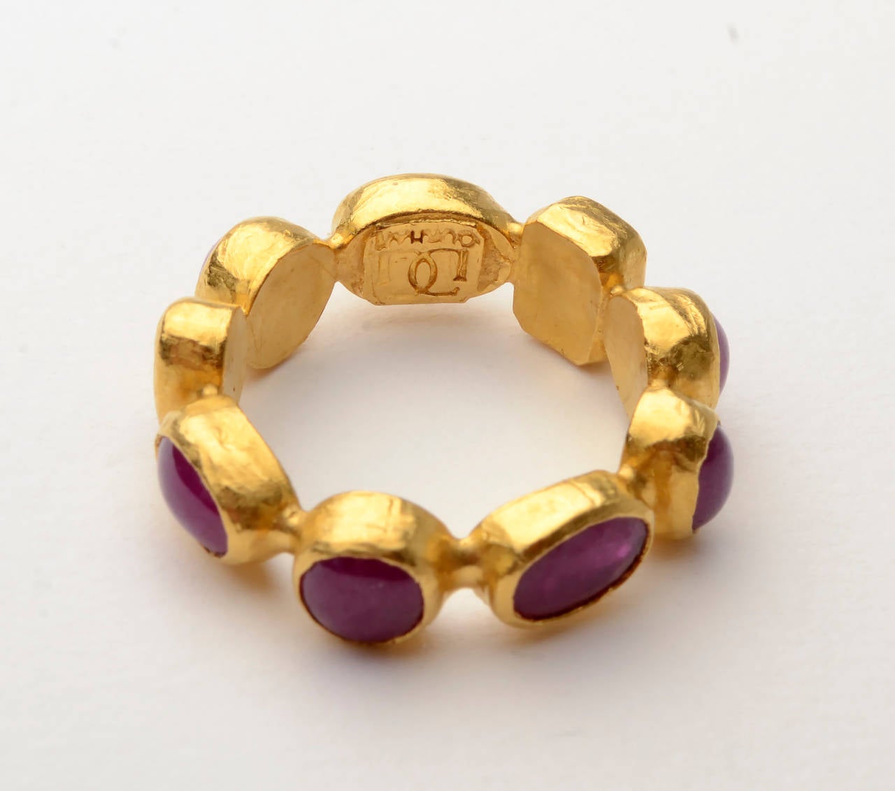 Gurhan Ruby Gold Band Ring In New Condition In Darnestown, MD