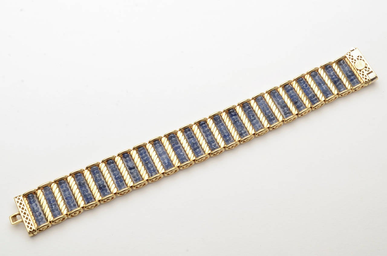 Women's Zancan Sapphire Gold Bracelet