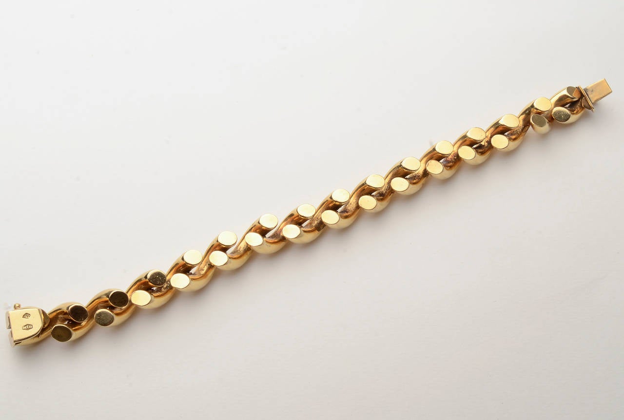 San Marco Gold Bracelet In Excellent Condition In Darnestown, MD