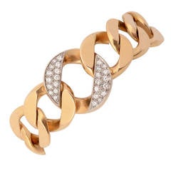 Cartier Curbchain Link Bracelet with Diamonds