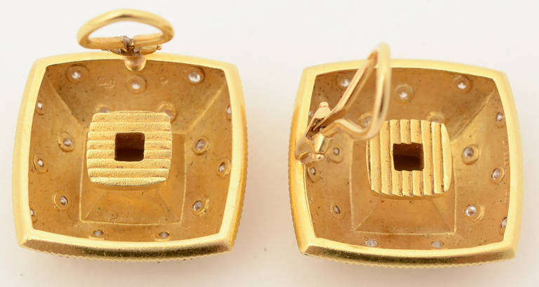Paul Morelli Diamond Gold Earrings