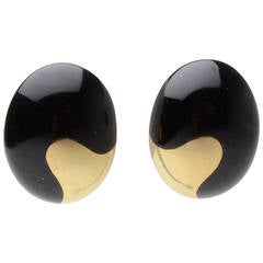 Tiffany & Co. Yin Yang Black Jade Earrings 3