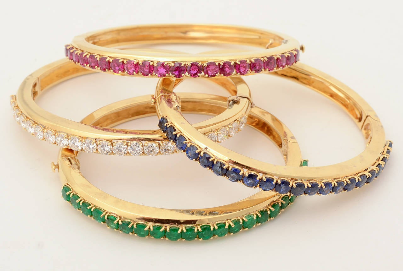 Van Cleef and Arpels Multi Gem Bracelets