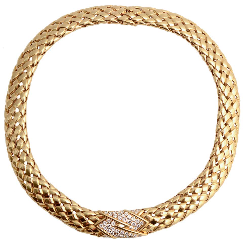 Van cleef choker necklace Clearance