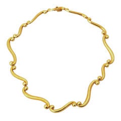 Angela Cummings Gold Choker Necklace