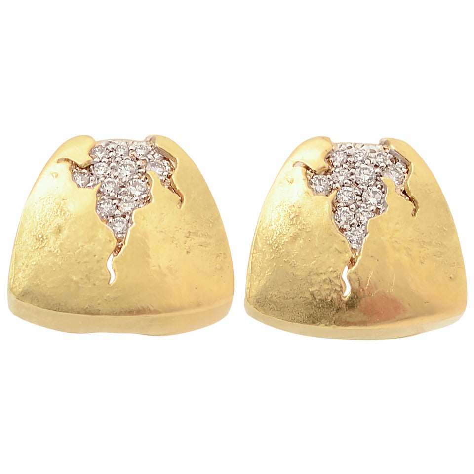 SeidenGang Diamond Gold Earrings