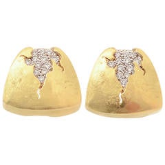 Retro SeidenGang Diamond Gold Earrings