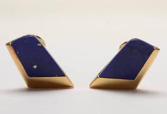 Lapis Lazuli Gold Earrings