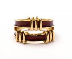 Tiffany Gold Enamel Ring