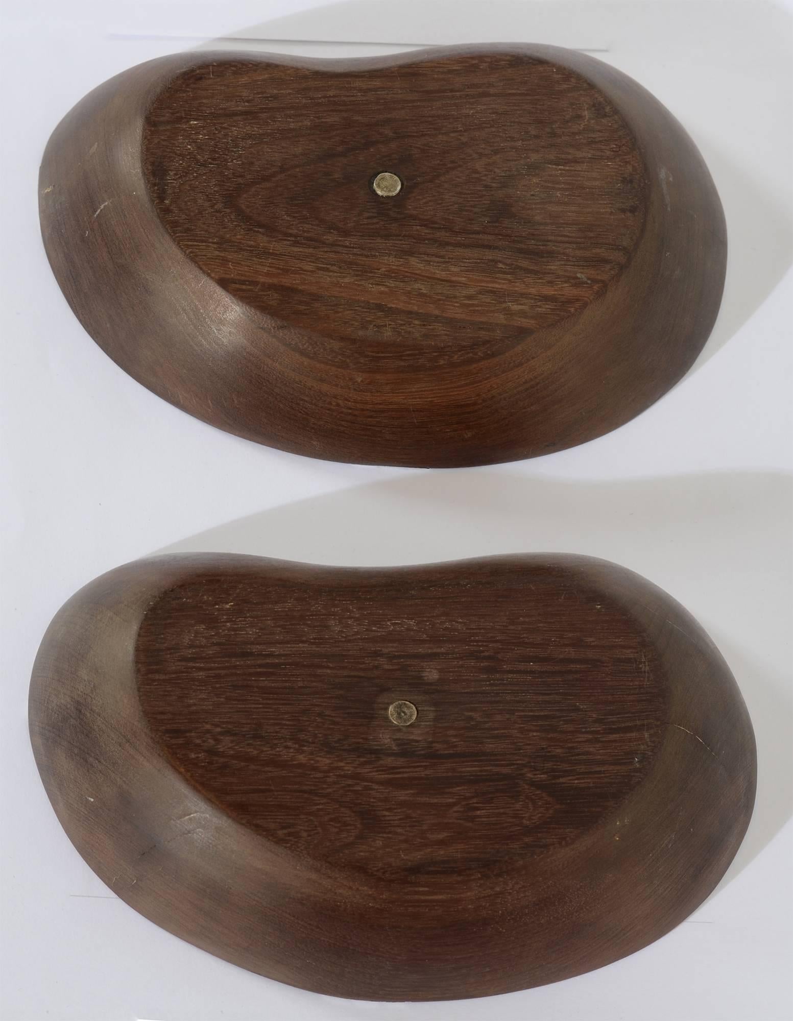 Pair of Wood and Silver Dishes by William Spratling In Excellent Condition In Darnestown, MD