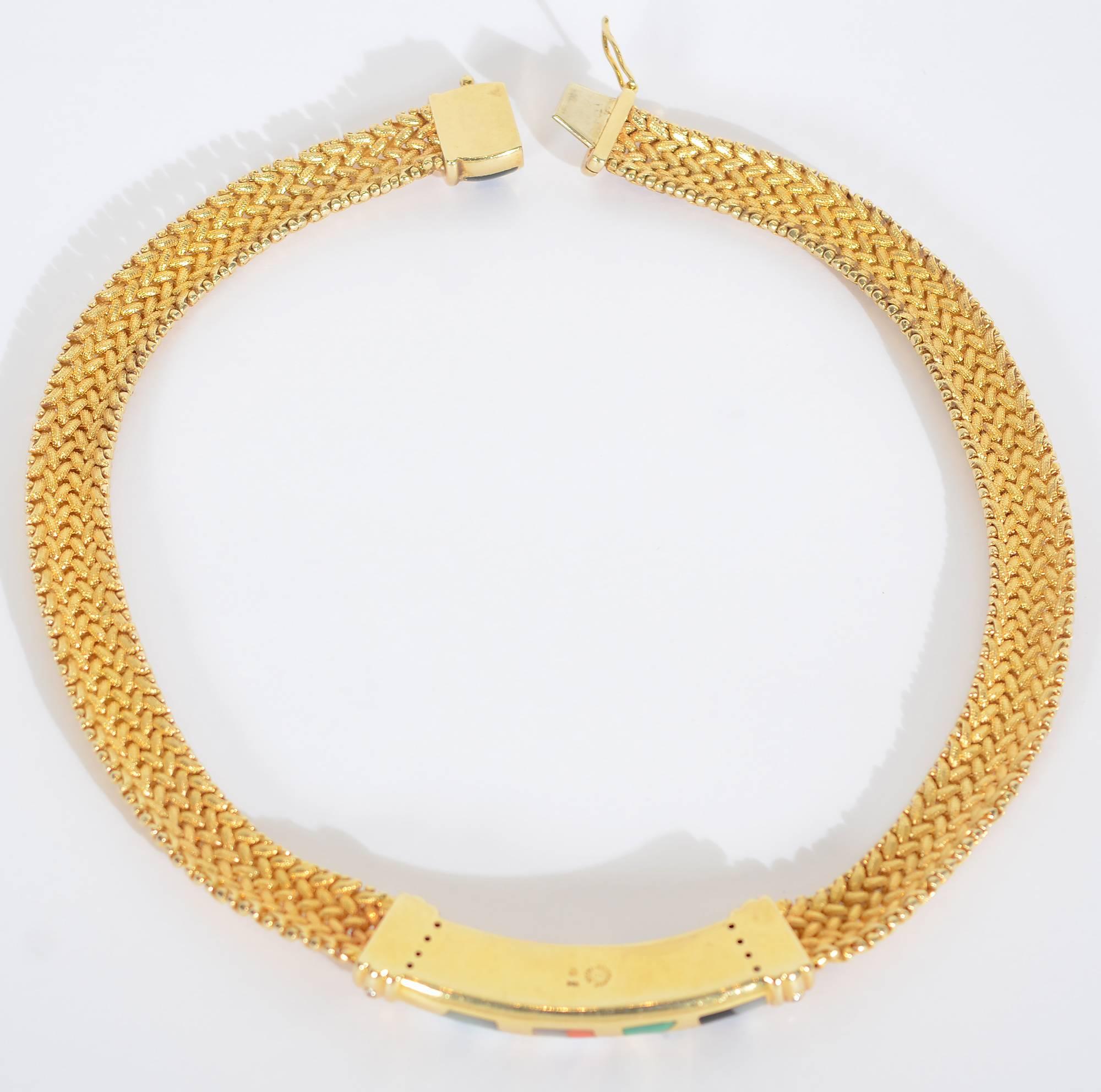 14 karat gold choker necklace