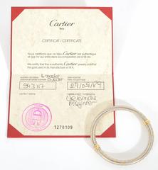 Cartier Steel Gold Bangle Bracelet